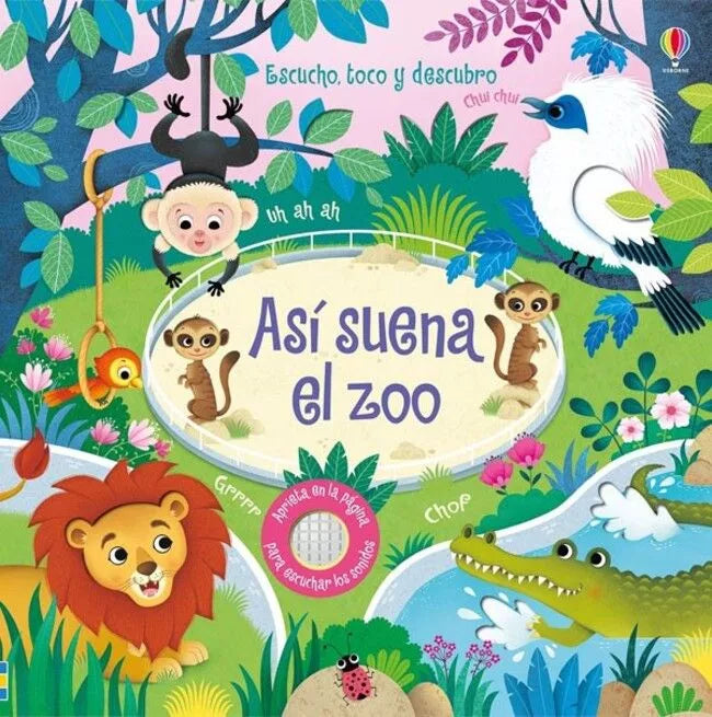 Libro sonoro infantil Así suena el zoo, sonidos de animales, imagen 1