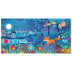 Detalle interior del libro Así suena la noche, ranuras y texturas para reseguir con el dedo