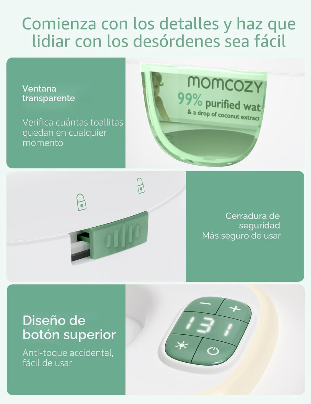 CALENTADOR DE TOALLITAS MOMCOZY
