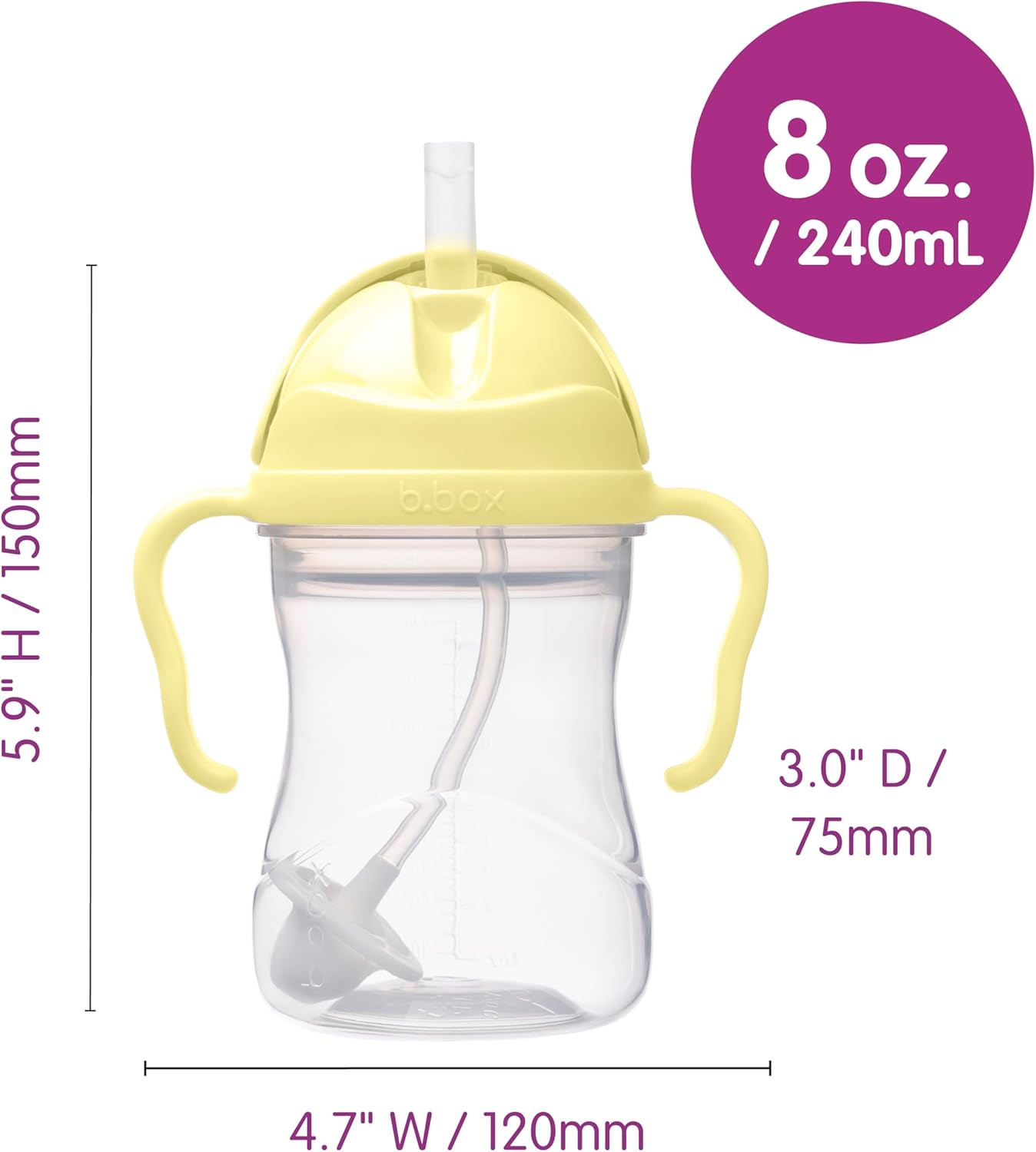 VASO SIPPY AMARILLO B.BOK