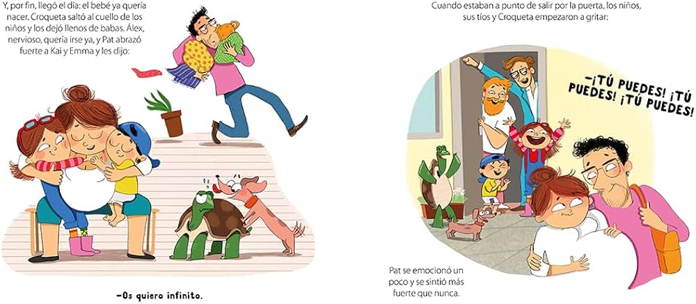 Portada del libro Kai y Emma Uno más en la familia, cuento infantil sobre la llegada de un bebé