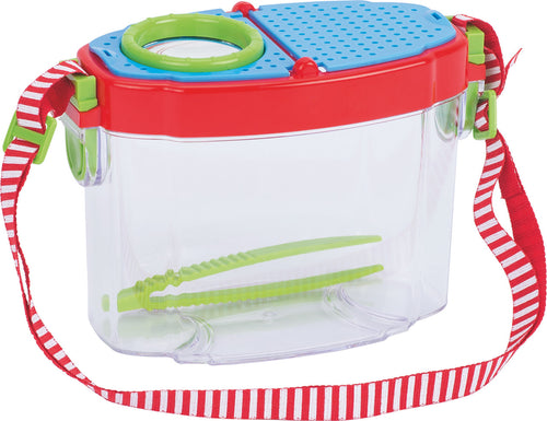 Caja lupa con pinza Goki, kit de exploración para observar insectos y tesoros, juego de investigación infantil
