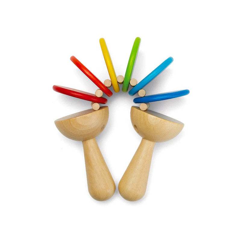 SONAJERO ARCOIRIS DE MADERA