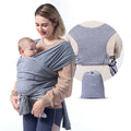 PORTA BEBE FULAR GRIS MOMCOZY