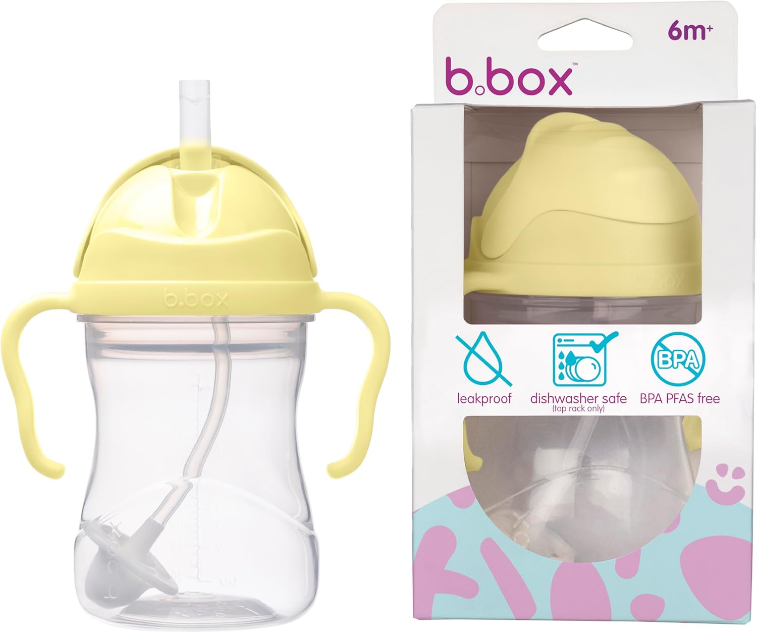 VASO SIPPY AMARILLO B.BOK
