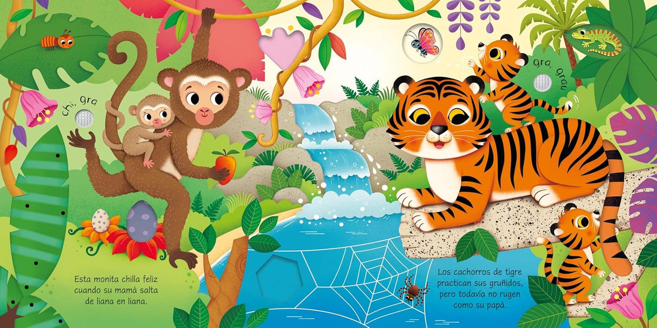 Libro sonoro infantil Así suenan las crías de animales, sonidos de animales bebés, imagen 2
