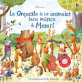 Libro musical infantil La orquesta de los animales Mozart, música clásica, imagen