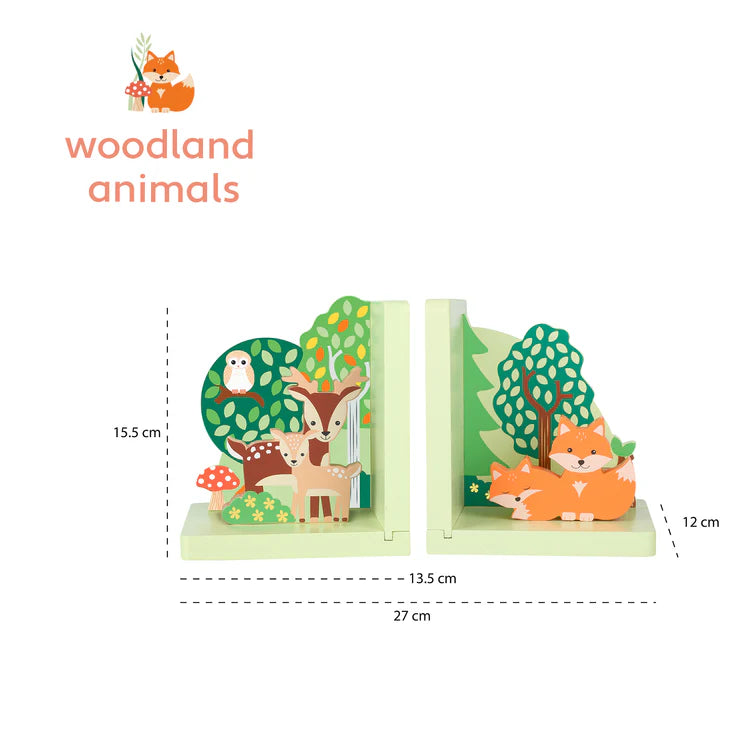 Sujetalibros Woodland Animal Orange Tree, medidas del producto, imagen 2