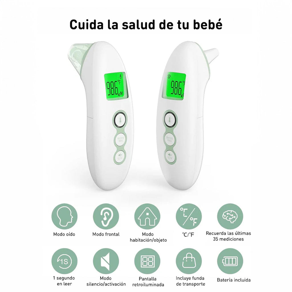 TERMÓMETRO INFRARROJO FRENTE/OIDO MOMCOZY
