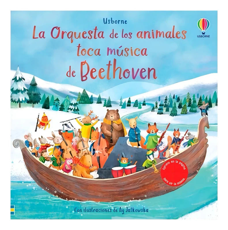 Libro musical infantil La orquesta de los animales Beethoven, música clásica, imagen 1