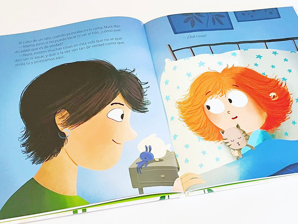 Portada del libro El Hilo Invisible, cuento ilustrado infantil sobre vínculos, separación y cariño