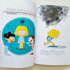 Libro Sensibles, páginas interiores con ilustraciones a color del cuento