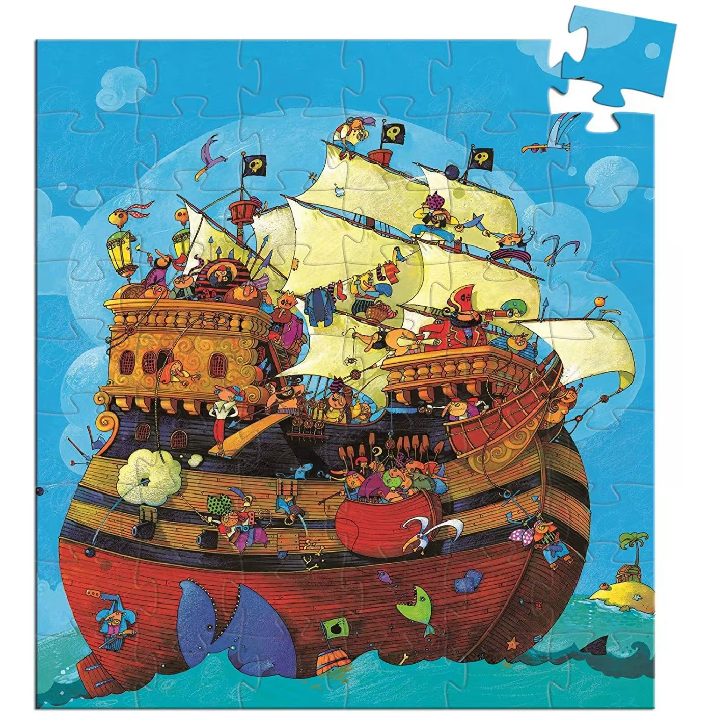 PUZLE BARBAROSSAS BOAT DJECO +5