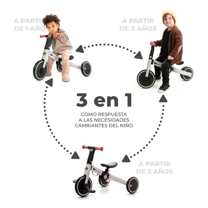 Triciclo 4TRIKE 3 en 1 Kinderkraft, imagen de catálogo del modelo 3 en 1