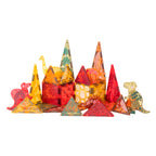 IMANIX Dino 30, set magnético con dinosaurios, vista principal del set y sus piezas