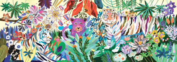 PUZLE GALLERY TIGRES ARCOIRIS DJECO +9