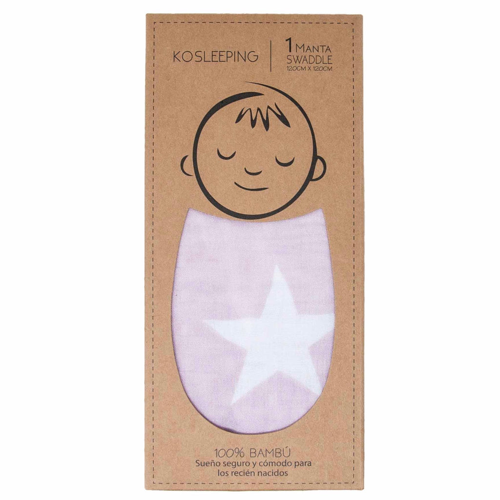 MANTA SWADDLE ROSA ESTRELLAS