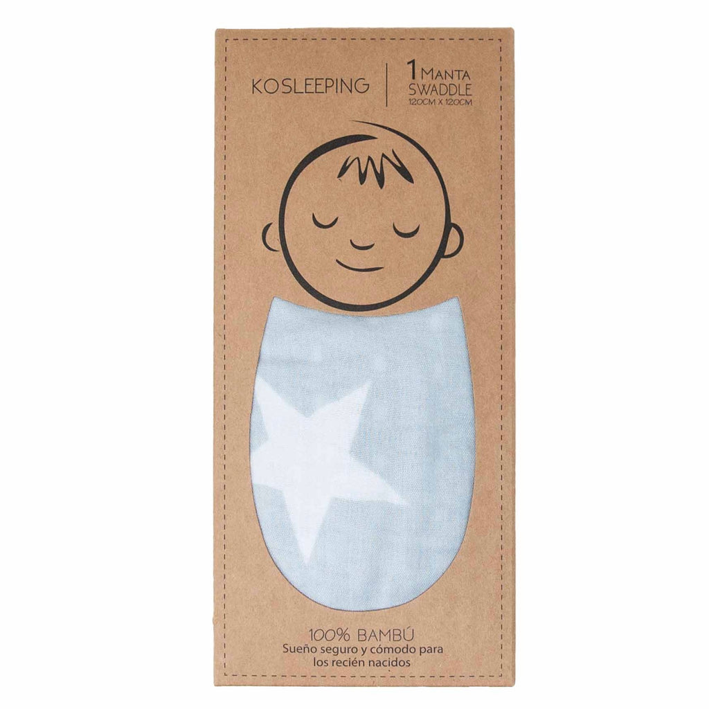 MANTA SWADDLE GRIS ESTRELLAS