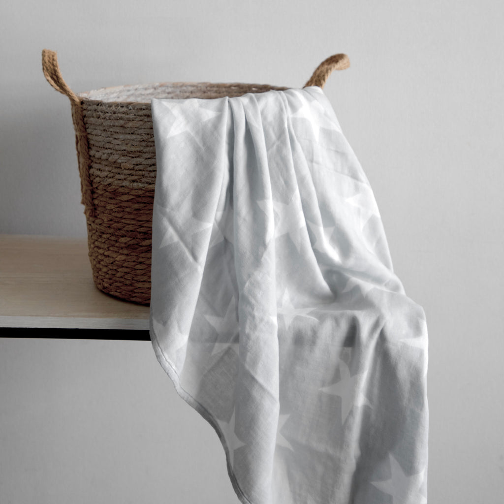 MANTA SWADDLE GRIS ESTRELLAS