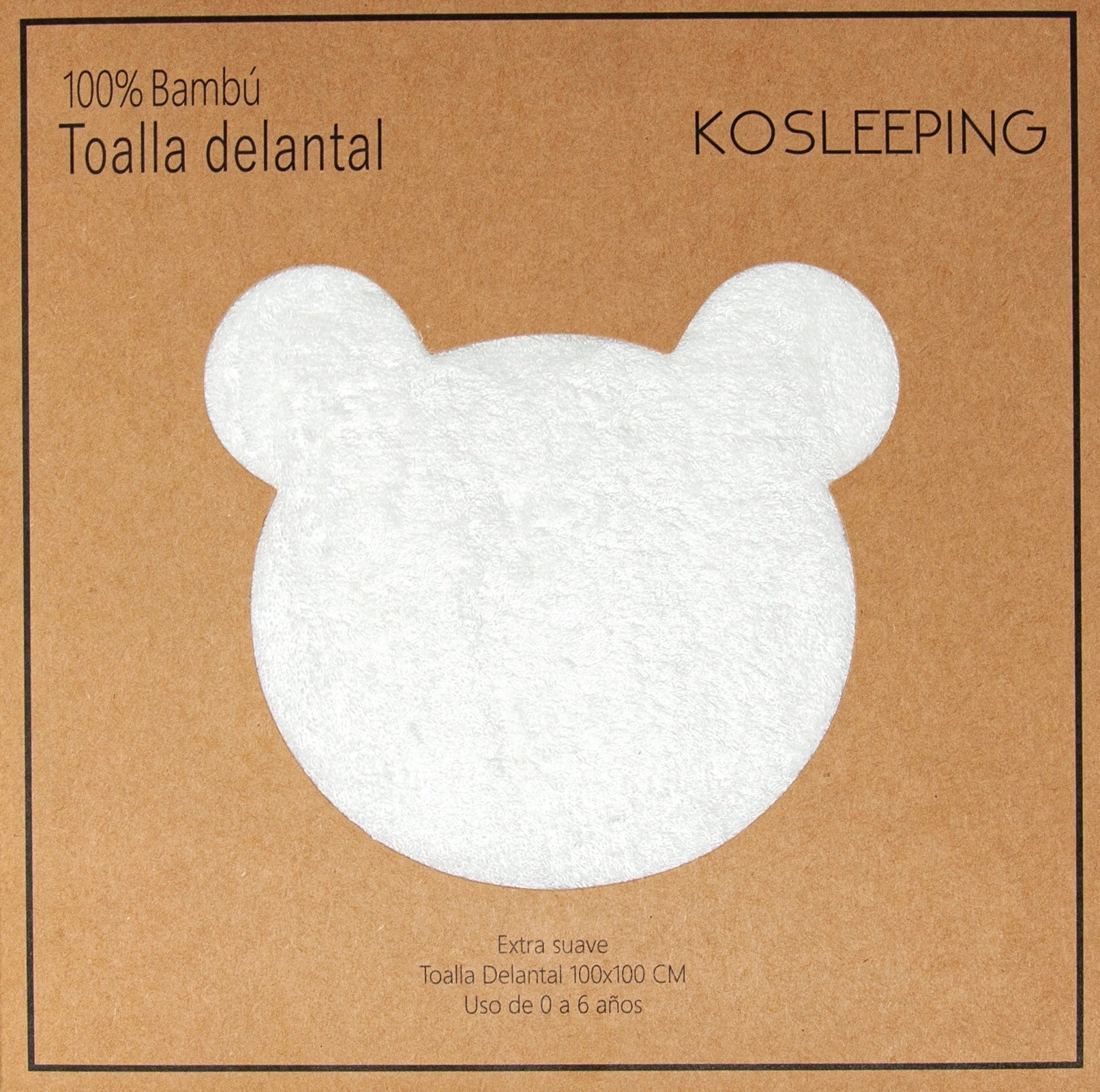 TOALLA DELANTA BLANCA BAMBU  ESSIAN
