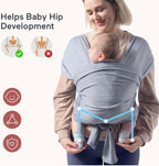 PORTA BEBE FULAR GRIS MOMCOZY