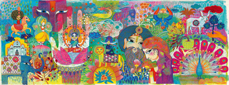 PUZLE GALLERY MAGIC INDIA DJECO +9