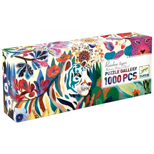 PUZLE GALLERY TIGRES ARCOIRIS DJECO +9