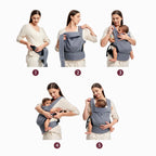 PORTA BEBE NEGRO MOMCOZY