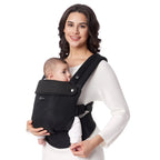 PORTA BEBE MALLA NEGRA  MOMCOZY