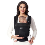 PORTA BEBE MALLA NEGRA  MOMCOZY