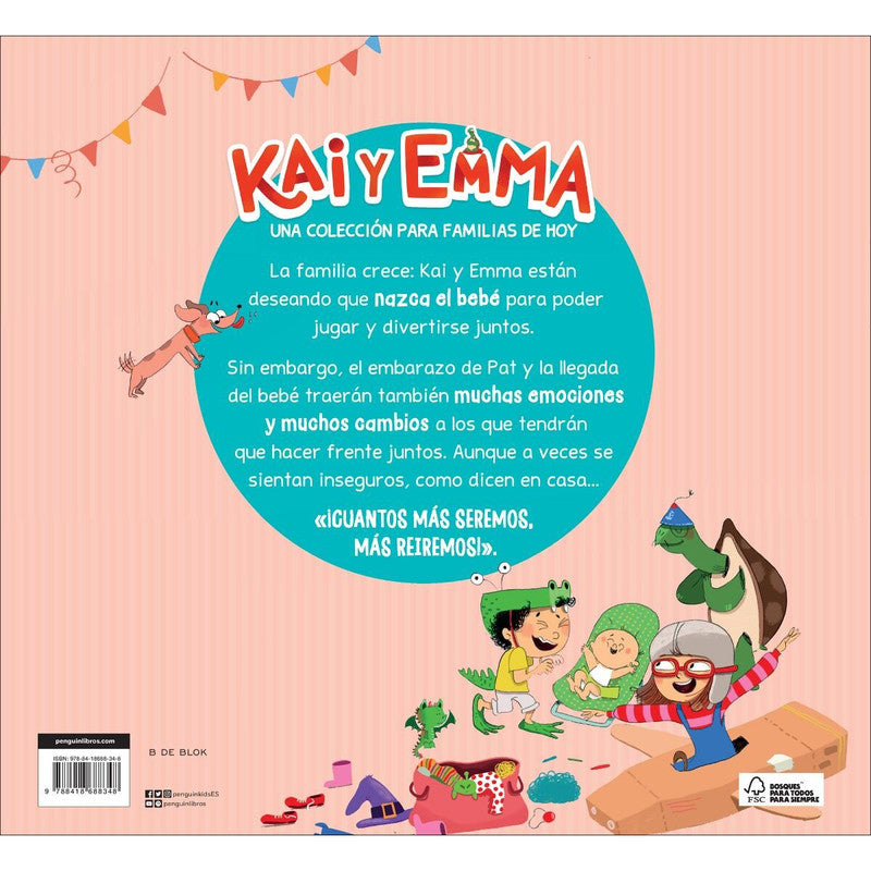 Libro Kai y Emma Uno más en la familia, páginas interiores e ilustraciones del cuento